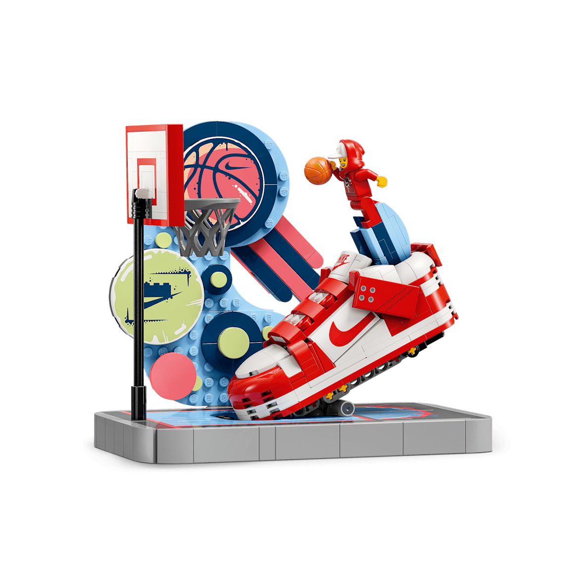 Nike Dunk Trickshot x LEGO® Set Building Kit with Exclusive Minifigure