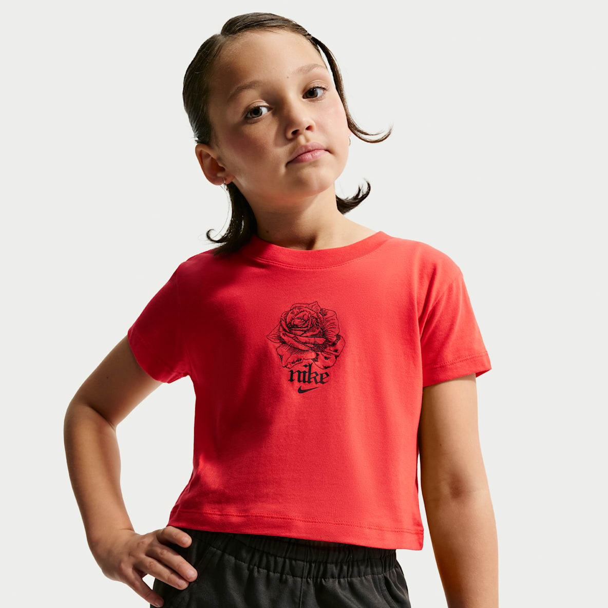 Nike Sportswear Older Kids' (Girls') Cropped T-Shirt