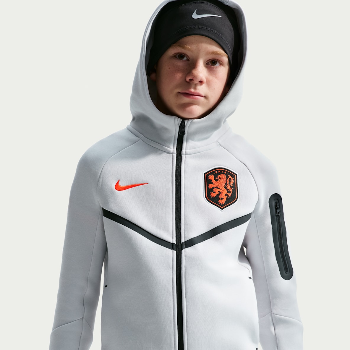 Pays-Bas Tech Fleece Sweat à capuche et zip Nike Football pour ado (garçon)