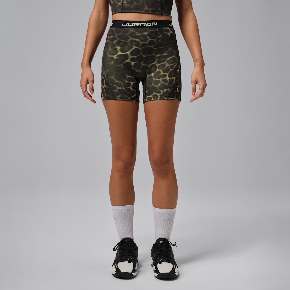 Jordan Sport Women's Dri-FIT High-Waisted 12.5cm (Approx.) Printed Shorts