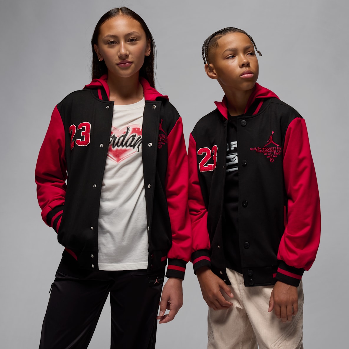 Jordan Chamarra bomber de tejido Knit para niños talla grande