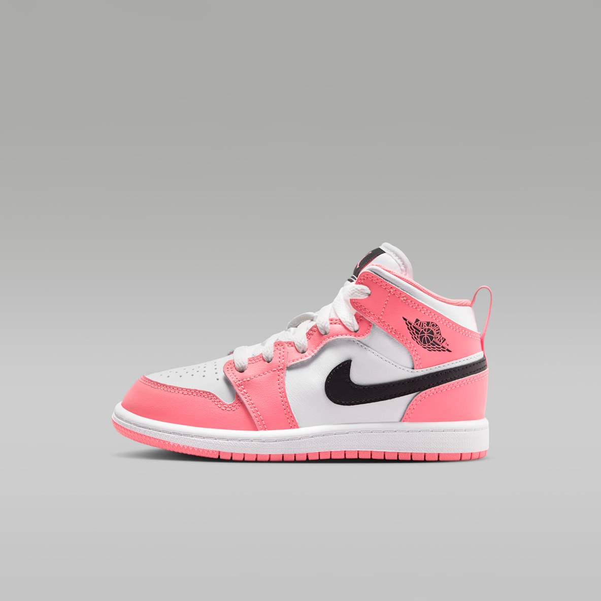 Jordan 1 Mid Tenis para niños de preescolar