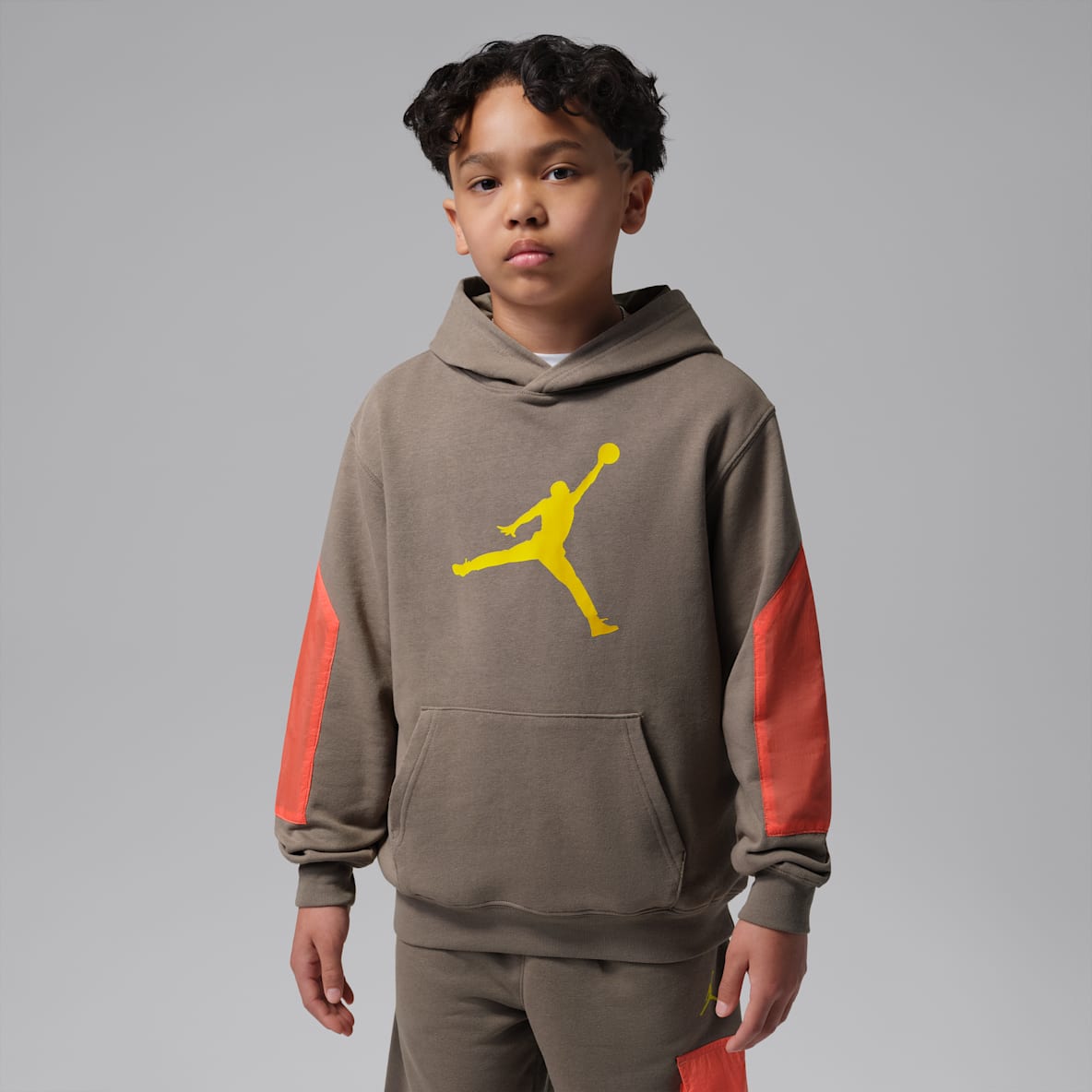 Jordan Sudadera con gorro sin cierre de tejido French Terry para niños talla grande Hike Mike