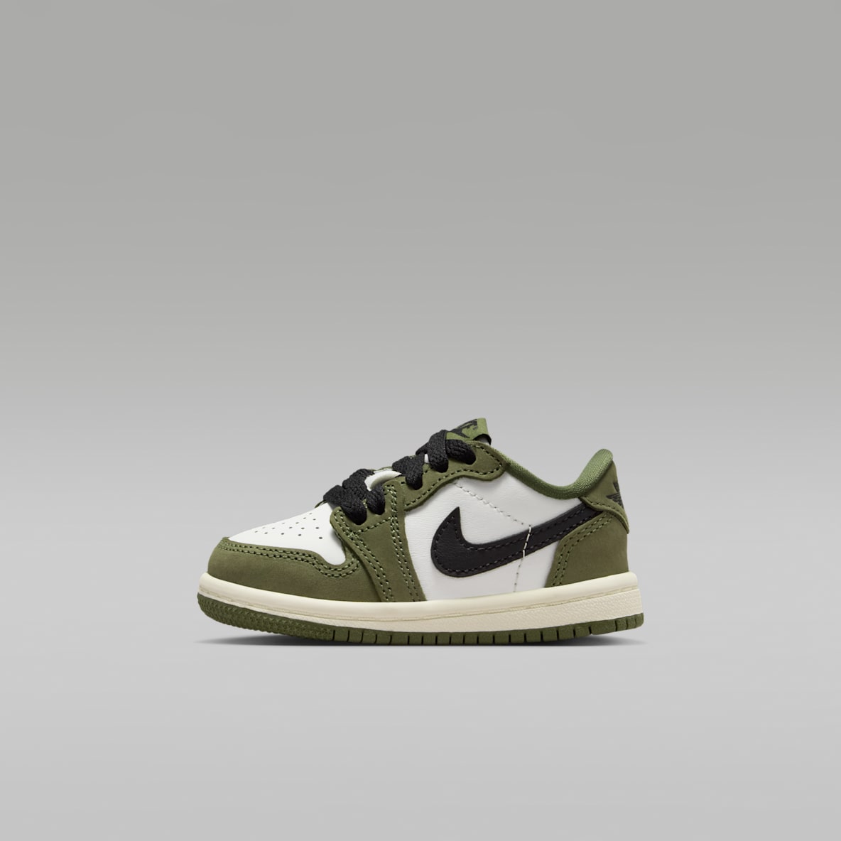 Air Jordan 1 Retro Low "Medium Olive and Summit White" Tenis para bebé e infantil