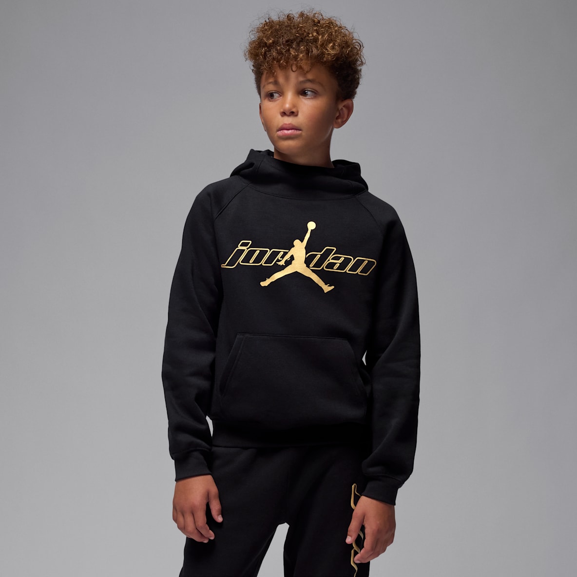 Jordan Mountainside Sudadera con gorro sin cierre de tejido Fleece para niños talla grande