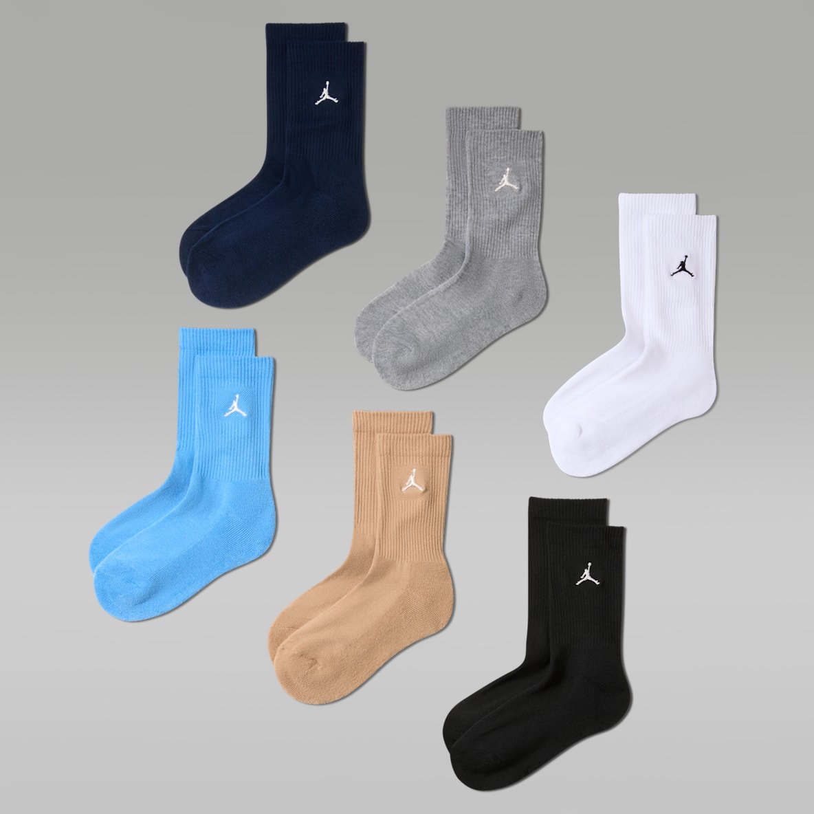 Jordan Everyday Essentials Calcetas para niños (6 pares)