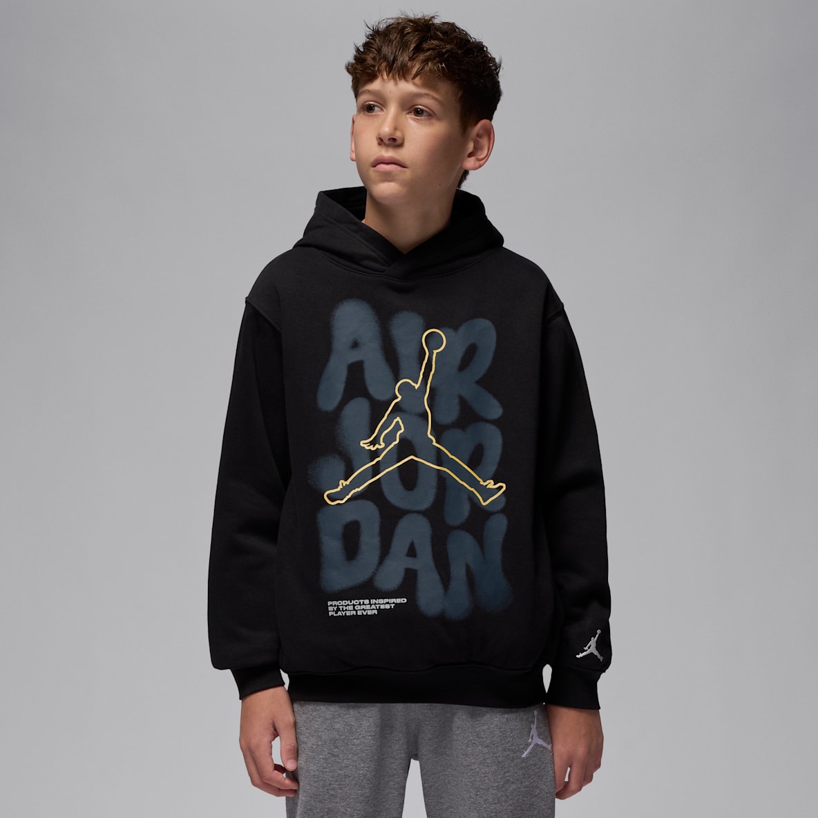 Jordan Sudadera con gorro sin cierre 23 Throw It Up para niños talla grande
