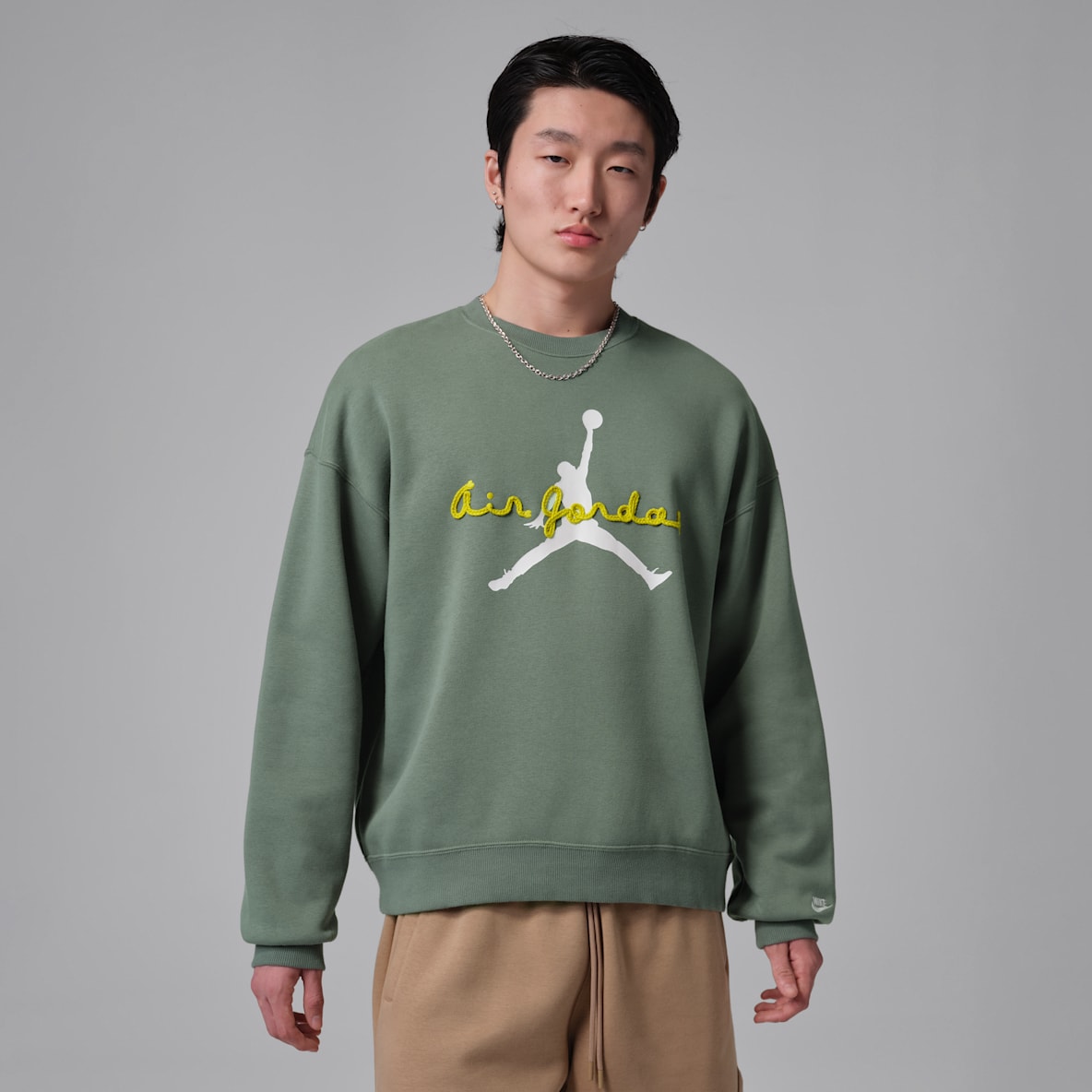 Jordan Brooklyn Men's Fleece Crew-Neck Sweatshirt
