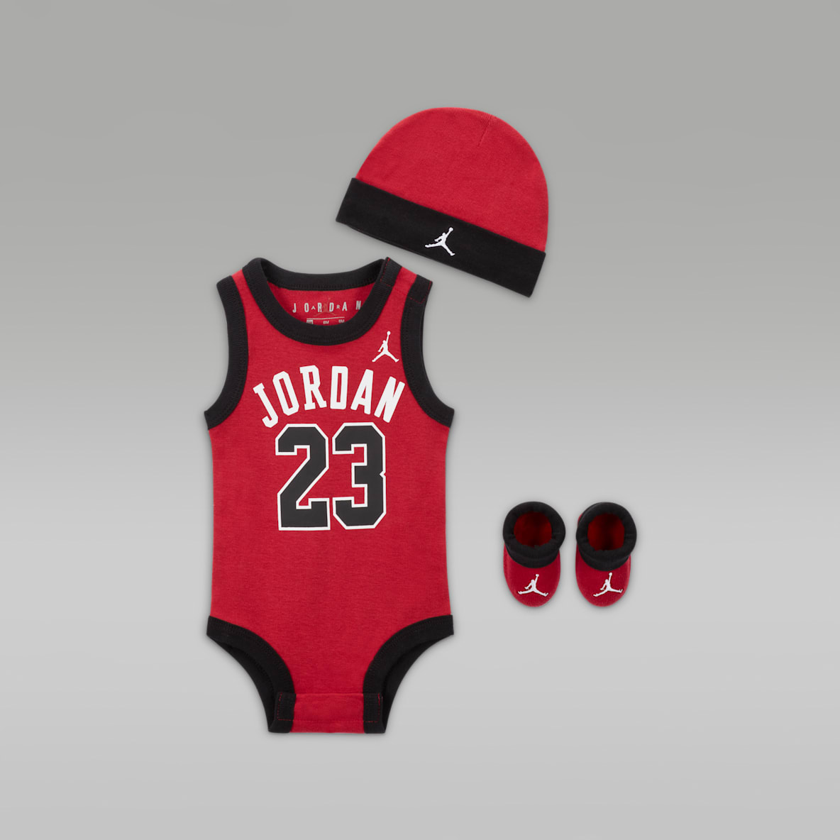 Jordan Conjunto de body de tres piezas 23 - Bebé (0-6 meses)