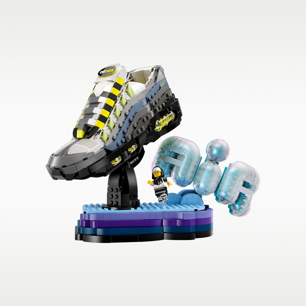 Set Nike Air Max 95 x LEGO® Kit de fabricación de tenis con minifigura exclusiva