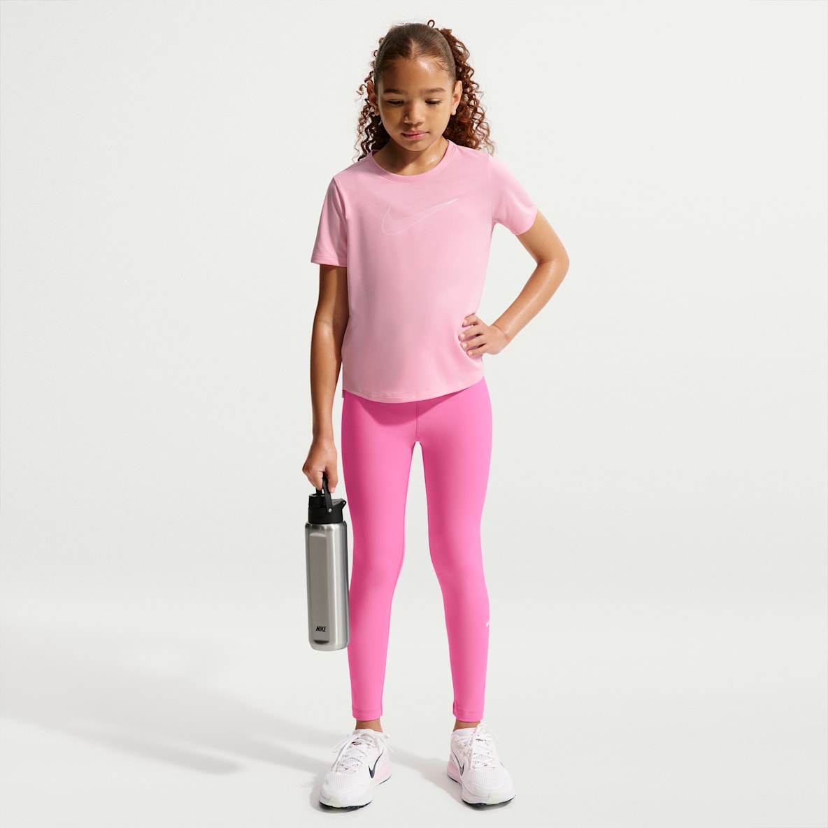 Nike One Big Kids' (Girls') Dri-FIT High-Waisted Leggings