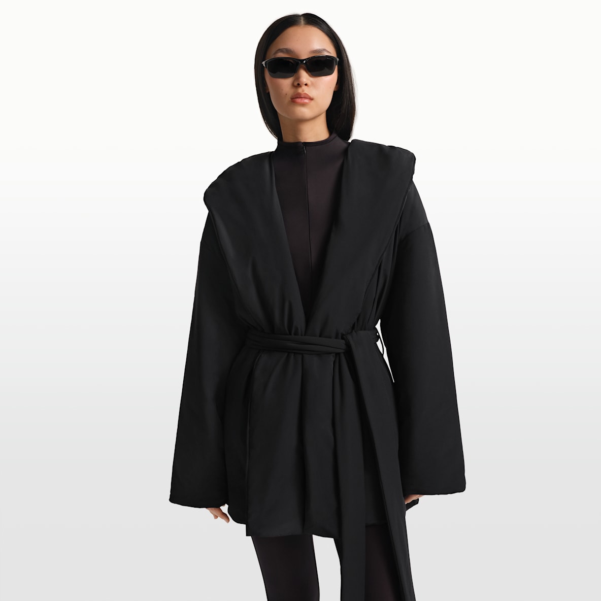 NikeSKIMS Woven Nylon Women's Wrap Coat
