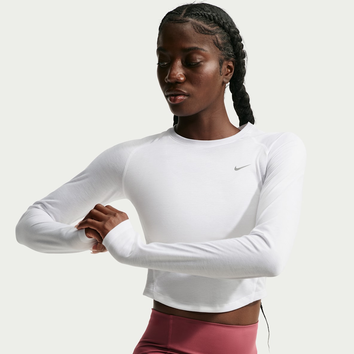 Nike Tempo Playera de correr de manga larga Dri-FIT cropped para mujer