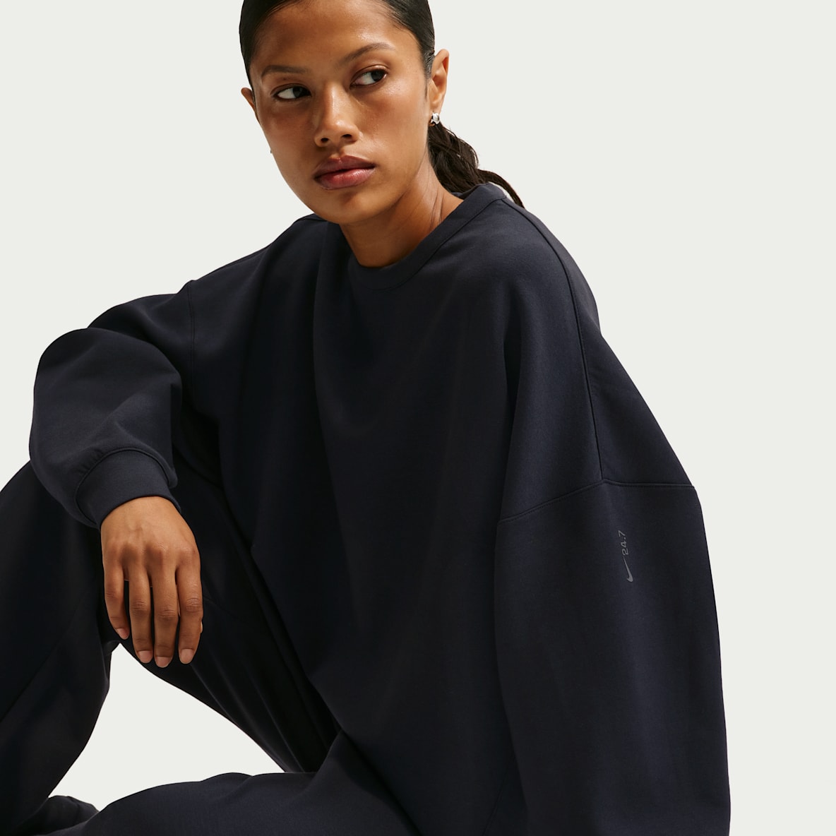 Nike 24.7 ImpossiblySoft Women's Dri-FIT Oversized Crew-Neck Top
