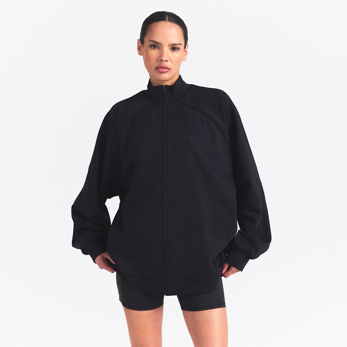 NikeSKIMS Matte Tricot Women's Oversized Full-Zip Tracksuit Jacket
