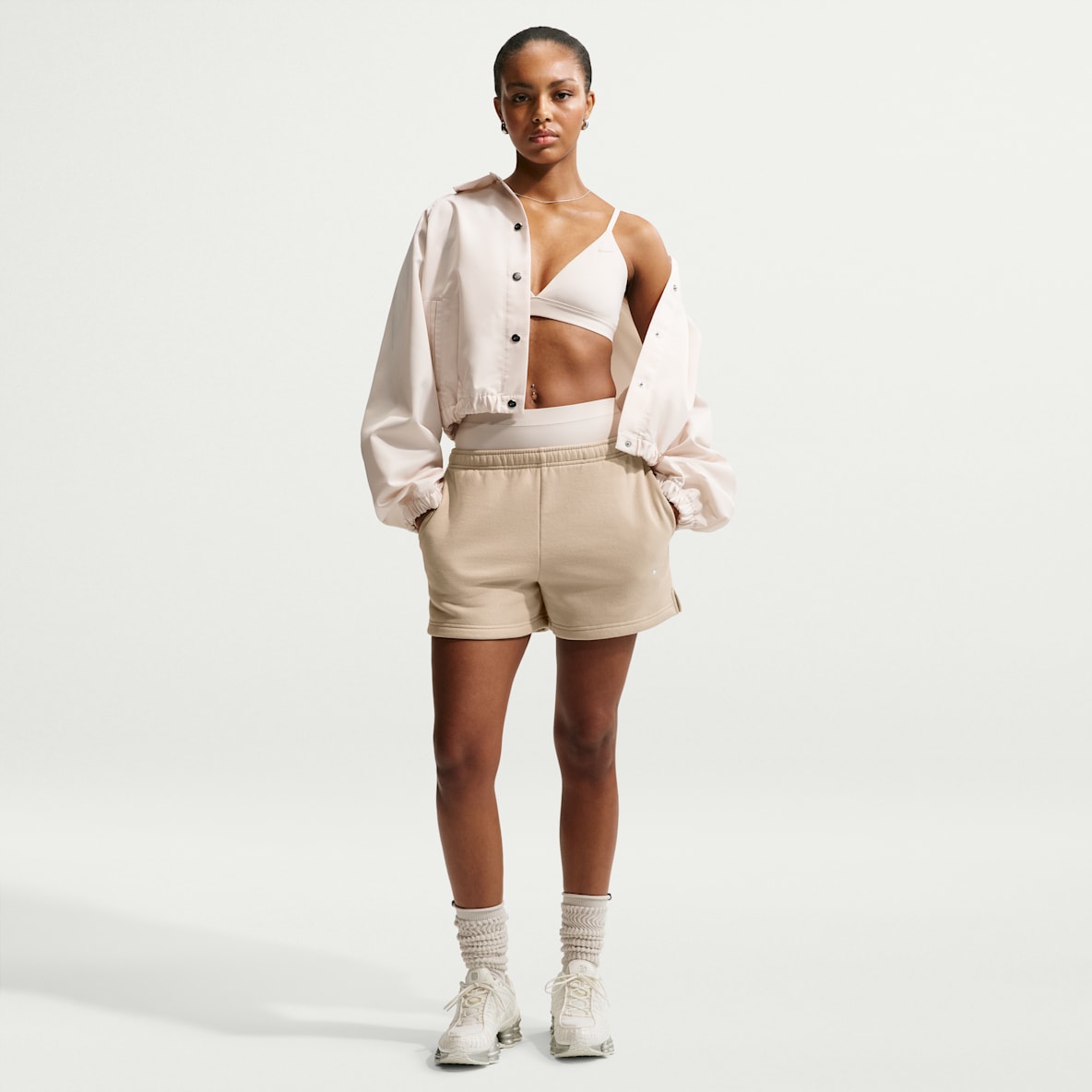 Nike Studio Fleece Medium Weight Women's Mid-Rise Shorts