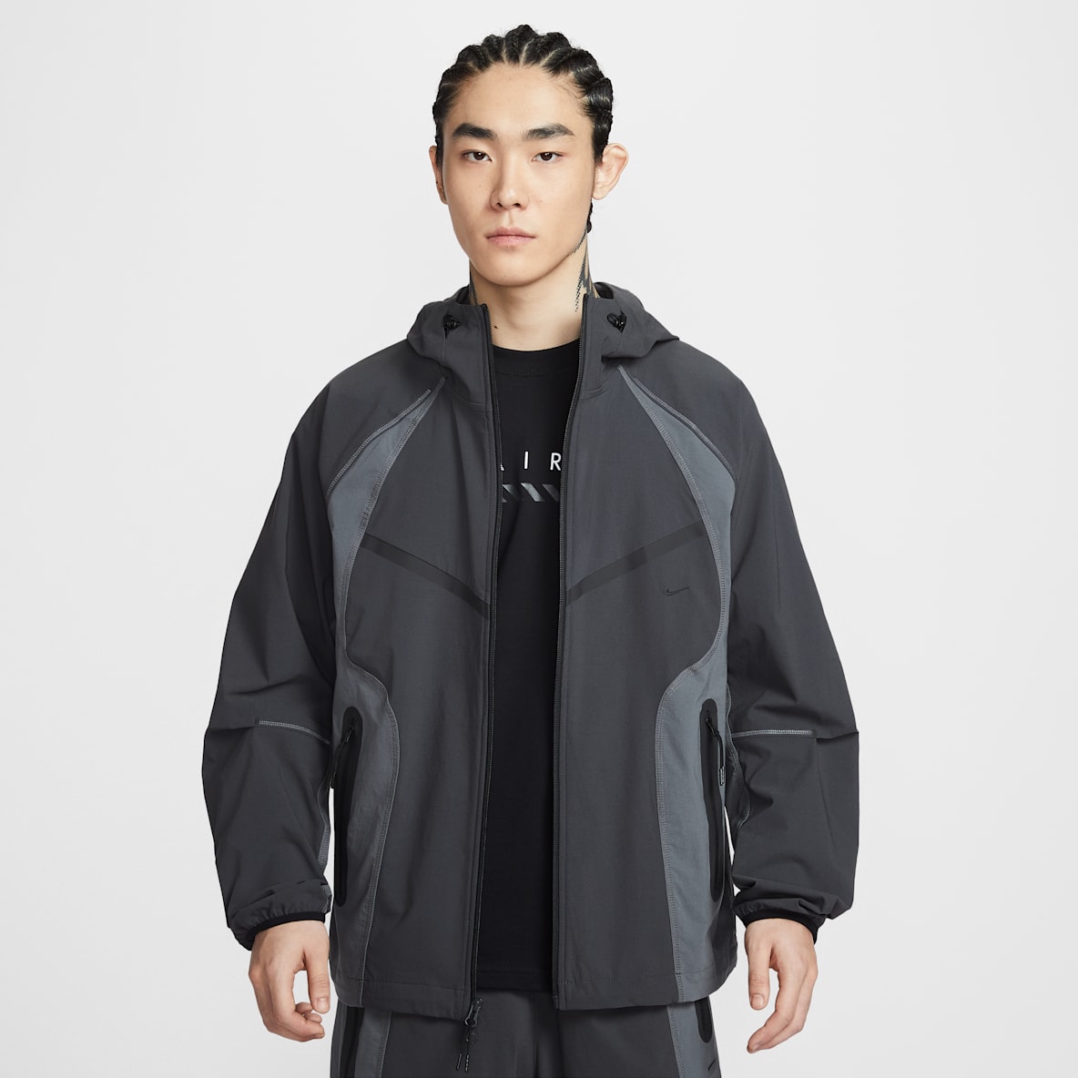 Nike Tech Men's Dri-FIT Woven Full-Zip Color-Block Windrunner Jacket