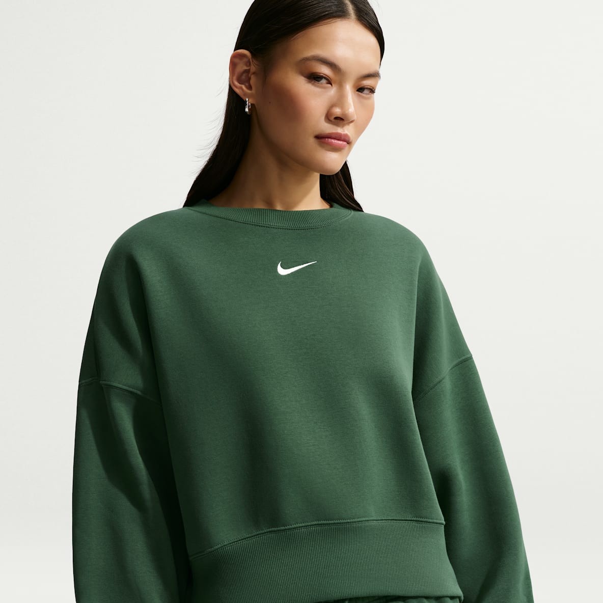 Nike Sportswear Phoenix Fleece Sudadera sin cierre de cuello redondo extra oversized para mujer