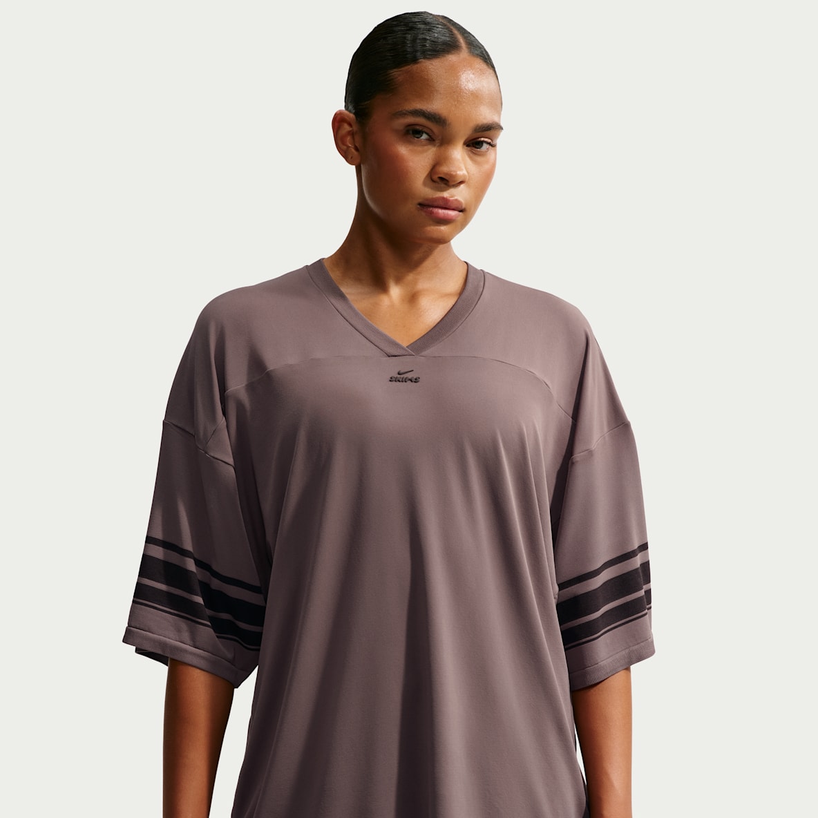 NikeSKIMS Stretch Knit Women's Oversized V-Neck Top