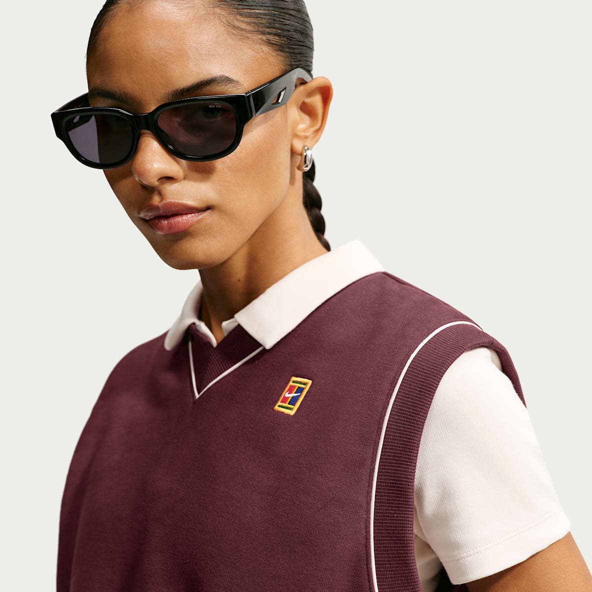 NikeCourt Court Collection Chaleco de tenis de tejido Fleece para mujer