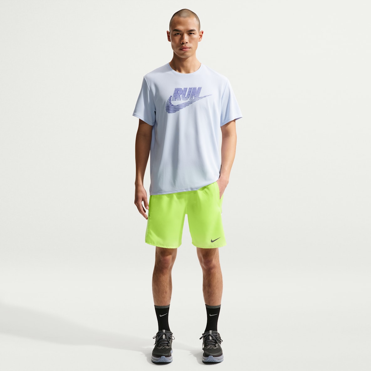 Nike Miler Men's Dri-FIT 18cm (approx.) Briefs-Lined Running Shorts