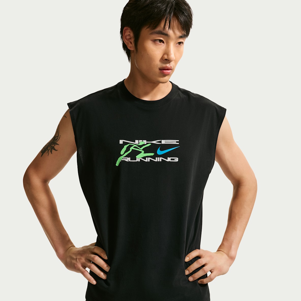 나이키 남성 드라이 핏 민소매 러닝 티셔츠