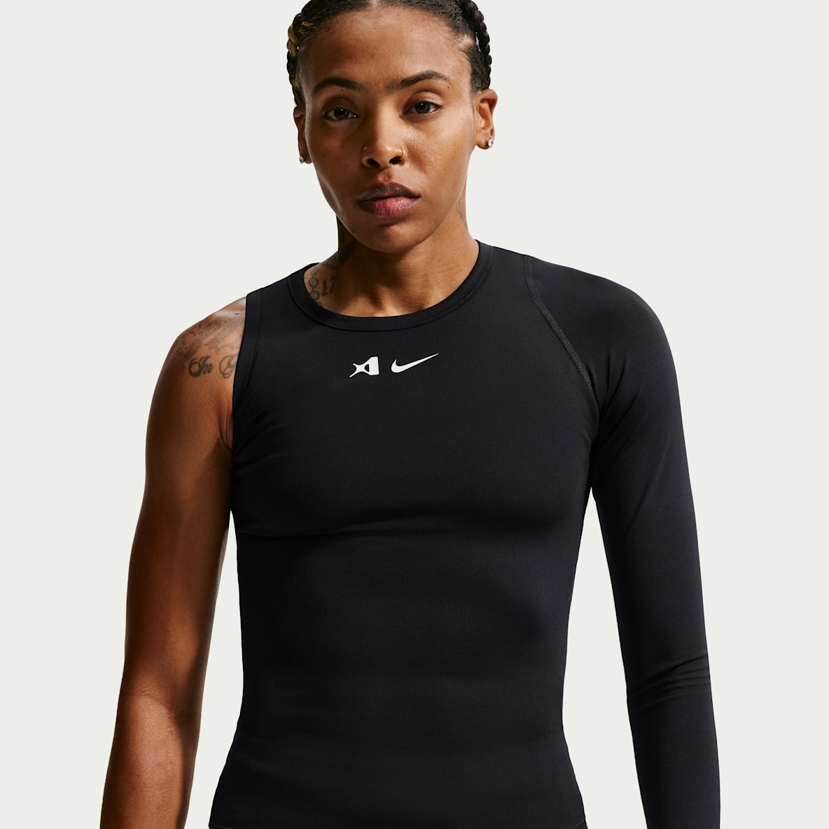 A'ja Wilson Playera de básquetbol Dri-FIT reversible asimétrica para mujer