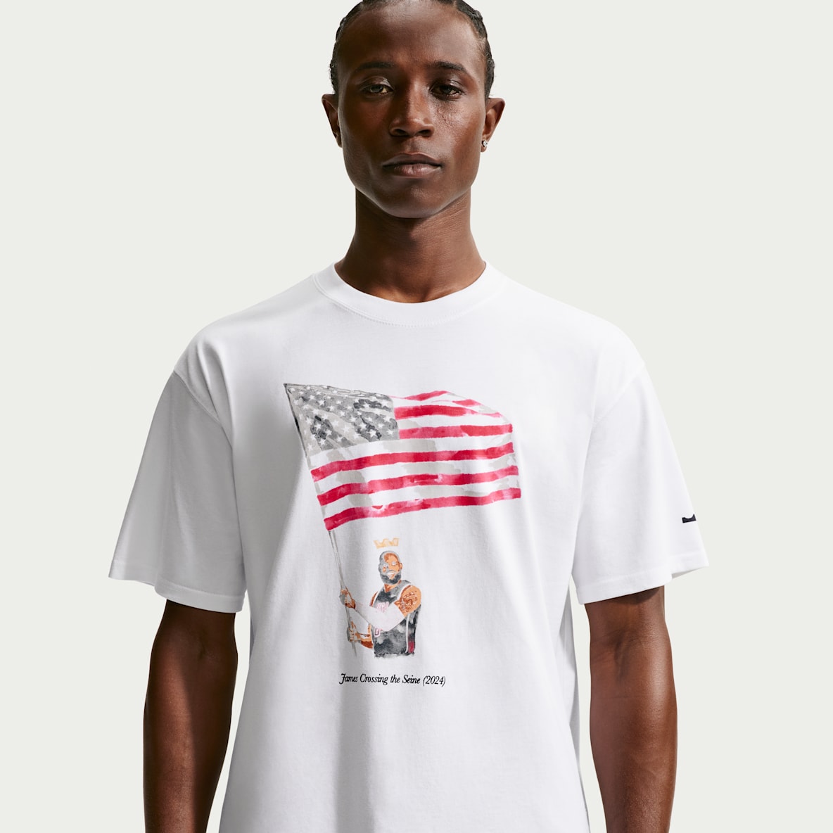 LeBron "Old Glory" Playera de básquetbol para hombre Nike