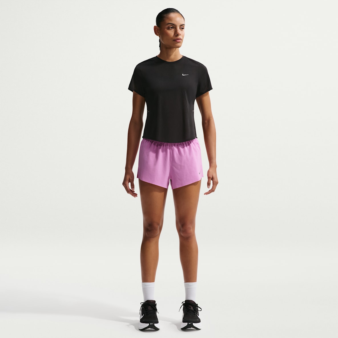 Nike Swift Breathe Short de running taille mi-haute avec sous-short intégré Dri-FIT 6 cm pour femme