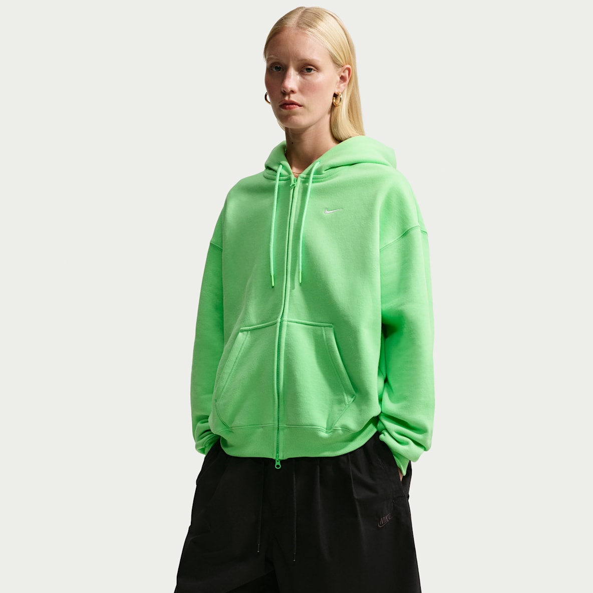 Nike Studio Fleece Medium Weight Women's Oversized Full-Zip Hoodie