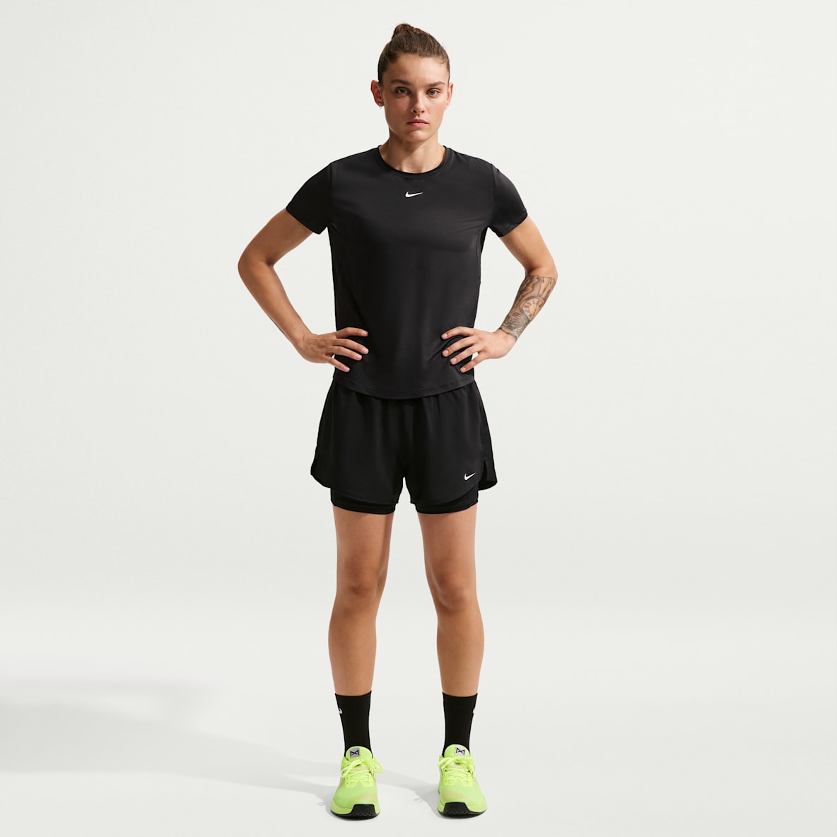 Nike One Women's Dri-FIT High-Waisted 8cm (approx.) 2-in-1 Shorts