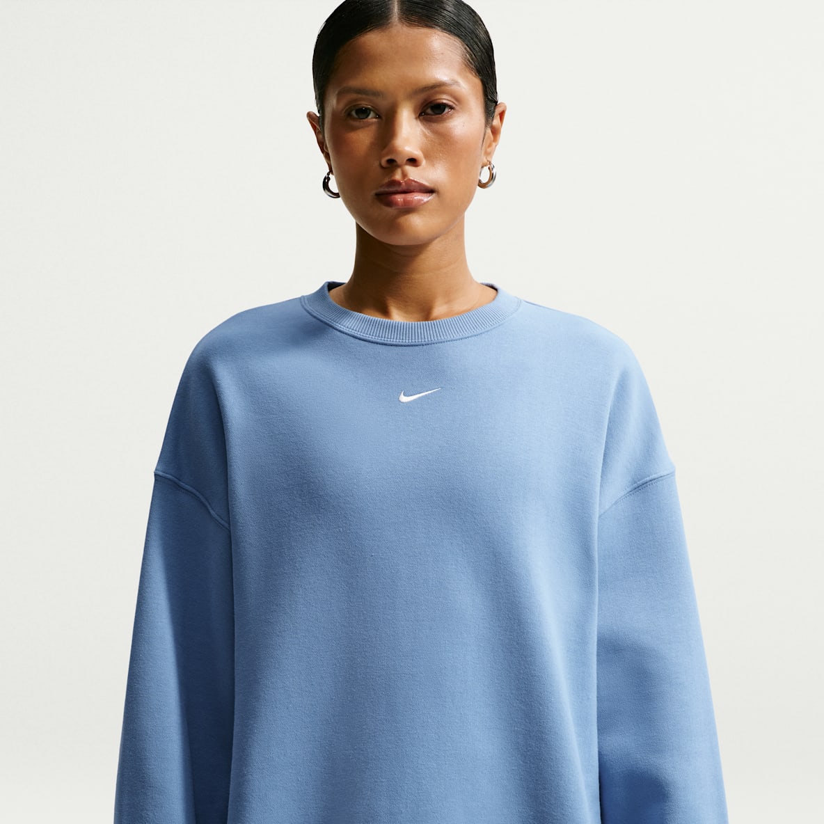 Nike Studio Fleece Medium Weight Women's Oversized Crew-Neck Sweatshirt