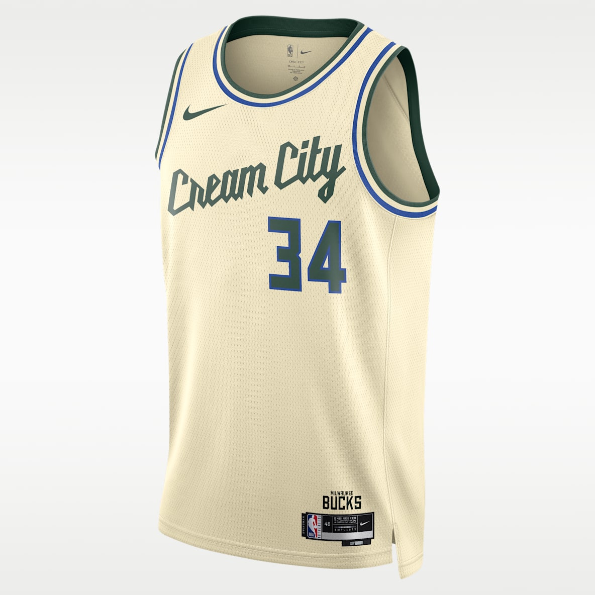 Giannis Antetokounmpo Milwaukee Bucks City Edition Men's Nike NBA Swingman Jersey