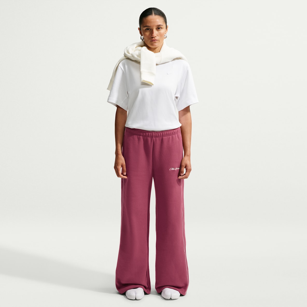 Nike Studio Fleece Medium Weight "Graphic Pack" Women's Mid-Rise Wide-Leg Pants