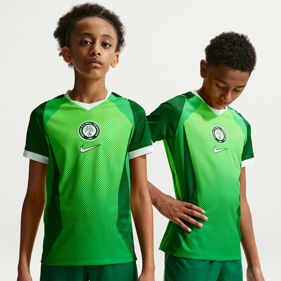 Nigeria 2026 Stadium Home Older Kids' Nike Dri-FIT Football Short-Sleeve Shirt