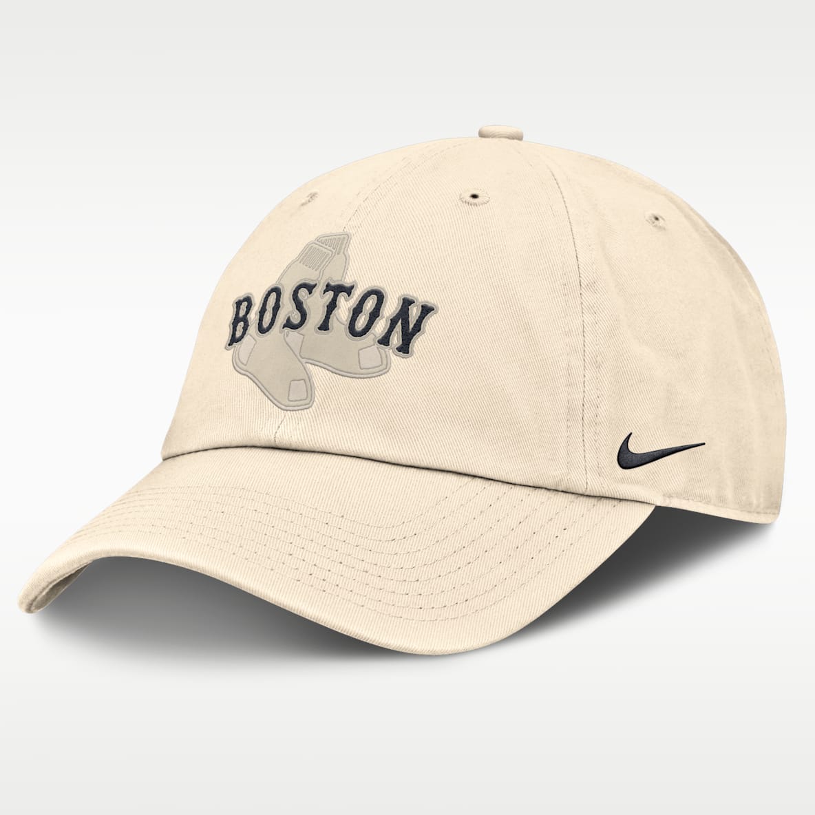 Boston Red Sox Gorra de algodón orgánico sin estructura para hombre Nike Statement Club